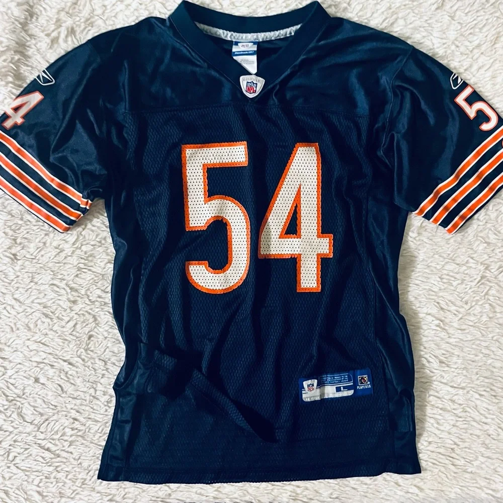 Vintage NFL equipment Reebok Chicago Bears Brian Urlacher jersey retired #54 - Picture 3 of 15